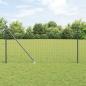 Preview: ARDEBO.de - Euro Zaun mit 13 Spitzenpfosten 1x25 m Verzinkter Stahl Grau