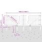 Preview: Euro Zaun mit 13 Spike-Posts 0.6x50 m verzinkter Stahl Grau
