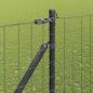 Preview: Euro Zaun mit 7 Spike-Posten 1,5x10 m Galvanisierter Stahl Grau