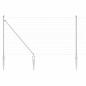 Preview: Eurozaun mit 7 Spike-Posts 1x10 m Feuerverzinkter Stahl