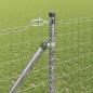 Preview: Euro Zaun mit 7 Stachelpfosten 1.4x10 m Galvanisierter Stahl