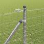 Preview: Eurozaun mit 7 Pfosten mit Spitze 1,2x10 m verzinkter Stahl