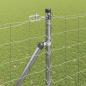 Preview: Eurozaun mit 7 Spike-Pfosten 1,6x10 m galvanisierter Stahl