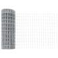 Preview: Eurozaun mit 13 Spike-Pfosten 0.4x25 m galvanisierter Stahl