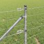 Preview: Euro Zaun mit 13 Spitzpfosten 0.6x25 m Verzinkter Stahl