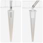 Preview: Euro Zaun mit 13 Spike-Posts 0,4x50 m galvanisierter Stahl