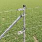 Preview: Euro Zaun mit 7 Spitzenpfosten 0,6x10 m Feuerverzinkter Stahl