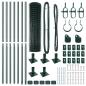Preview: Eurozaun mit Betonfundament 10 x 1,2 m PVC-beschichteter Stahl