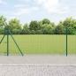 Preview: ARDEBO.de - Euro Zaun mit 7 Flanschpfosten 1x10 m Verzinkter Stahl
