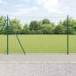 Preview: ARDEBO.de - Euro Zaun mit 7 Flanschpfosten 1,6x10 m galvanisierter Stahl