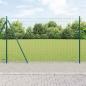 Preview: ARDEBO.de - Eurozaun mit 13 Flanschpfosten 1,2x25 m verzinkter Stahl
