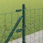 Preview: Euro Zaun mit 13 Flanschpfosten 0,4x25 m verzinkter Stahl