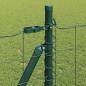 Preview: Euro Zaun Set mit 2 Grün Stahl, PVC-Beschichtung 25 x 1,0 m