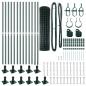 Preview: Euro Zaun Set mit 2 Grün Stahl, PVC-Beschichtung 25 x 1,0 m