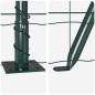 Preview: Euro Zaun Set mit 2 Grün Stahl, PVC-Beschichtung 25 x 1,0 m