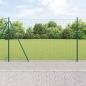 Preview: ARDEBO.de - Euro Zaun mit 7 Flanschpfosten 1,4x10 m galvanisierter Stahl