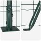 Preview: Euro-Zaun Set von 2 Grün Metall 25 x 0.8 m Langlebig