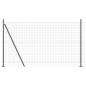 Preview: Euro-Zaun mit Betonsockel 10 x 1,5 m PVC-beschichteter Stahl