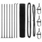 Preview: Euro-Zaun mit Betonsockel 10 x 1,5 m PVC-beschichteter Stahl