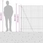 Preview: Euro-Zaun mit Betonsockel 10 x 1,5 m PVC-beschichteter Stahl