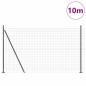 Preview: Euro-Zaun mit Betonsockel 10 x 1,5 m PVC-beschichteter Stahl