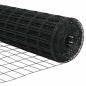 Preview: Eurozaun mit 7 Flanschpfosten 0.6x10 m galvanisierter Stahl