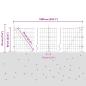 Preview: Eurozaun mit 7 Flanschpfosten 0.6x10 m galvanisierter Stahl