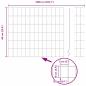 Preview: Eurozaun mit 7 Flanschpfosten 0.6x10 m galvanisierter Stahl
