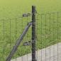 Preview: Eurozaun mit 7 Flanschpfosten 0.6x10 m galvanisierter Stahl