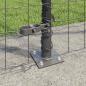 Preview: Euro-Zaun mit Betonsockel 10 x 1,6 m PVC-beschichteter Stahl