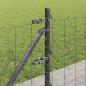 Preview: Euro Zaun mit 7 Flanschpfosten 0.4x10 m verzinkter Stahl
