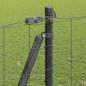 Preview: Euro-Zaun mit 7 Flanschartigen Pfosten 1,2x10 m verzinkter Stahl