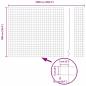 Preview: Eurozaun mit Betonfundament 25 x 1 m PVC-beschichteter Stahl