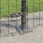 Preview: Euro Zaun mit 13 Flanschpfosten 0.8x25 m verzinkter Stahl