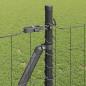 Preview: Euro Zaun mit 13 Flanschpfosten 1x25 m Galvanisierter Stahl
