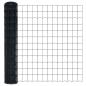 Preview: Euro Zaun mit 13 Flanschpfosten 1x25 m Galvanisierter Stahl