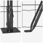 Preview: Euro Zaun mit 13 Flanschpfosten 1x25 m Galvanisierter Stahl