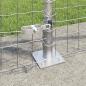Preview: Euro-Zaun mit Betonsockel 10 x 1 m Verzinkter Stahl Silber Netz