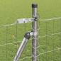 Preview: Euro-Zaun mit Betonsockel 10 x 1 m Verzinkter Stahl Silber Netz