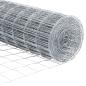Preview: Euro Zaun mit 7 Flanschpfosten 1,6 x 10 m galvanisierter Stahl
