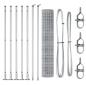 Preview: Euro Zaun mit 7 Flanschpfosten 1,6 x 10 m galvanisierter Stahl