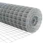 Preview: Eurozaun mit 13 Flanschpfählen 1x25 m Galvanisierter Stahl