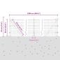 Preview: Euro Zaun mit 13 Flanschpfosten 0,6x25 m Galvanisierter Stahl