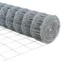 Preview: Euro-Zaun mit 13 Flanschpfosten 0.4x25 m verzinkter Stahl