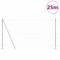 Preview: Eurozaun mit 13 Flanschen 1,2x25 m galvanisierter Stahl