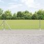 Preview: ARDEBO.de - Euro Zaun mit 7 Flanschen Pfosten 0.4x10 m Galvanisierter Stahl