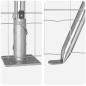 Preview: Euro Zaun mit 7 Flanschen Pfosten 0.4x10 m Galvanisierter Stahl