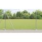 Preview: ARDEBO.de - Euro Zaun mit 7 Flanschpfosten 1,4x10 m Galvanisierter Stahl