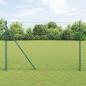 Preview: ARDEBO.de - Kettengliedzaun Set von 2 Grün Galvanisierter Stahl 1,5 x 25 m