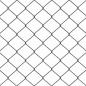 Preview: Kettenzaun mit 13 Pfosten 0.8x25 m Galvanisierter Stahl Grau